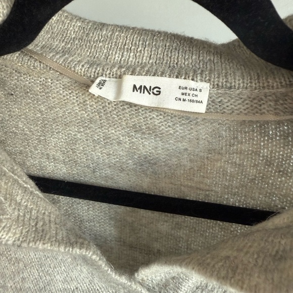 Mango Light Gray Knit Sweater - Picture 2 of 3